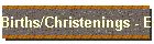 Births/Christenings - Esslingen, Neckarkreis, Wuerttemberg